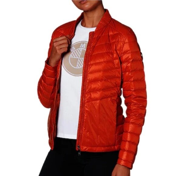 BMW Red puffer bomber jacket women’s small NWT S - Picture 16 of 16